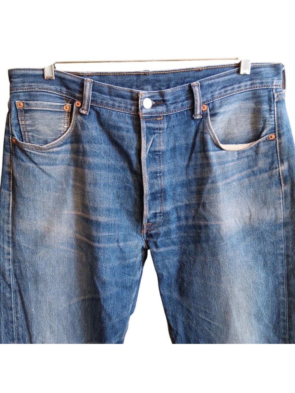 38x38 Sweet Fade Levis 501 Jeans 38x36 Fit Mens Blue Denim Jeans Button Fly
